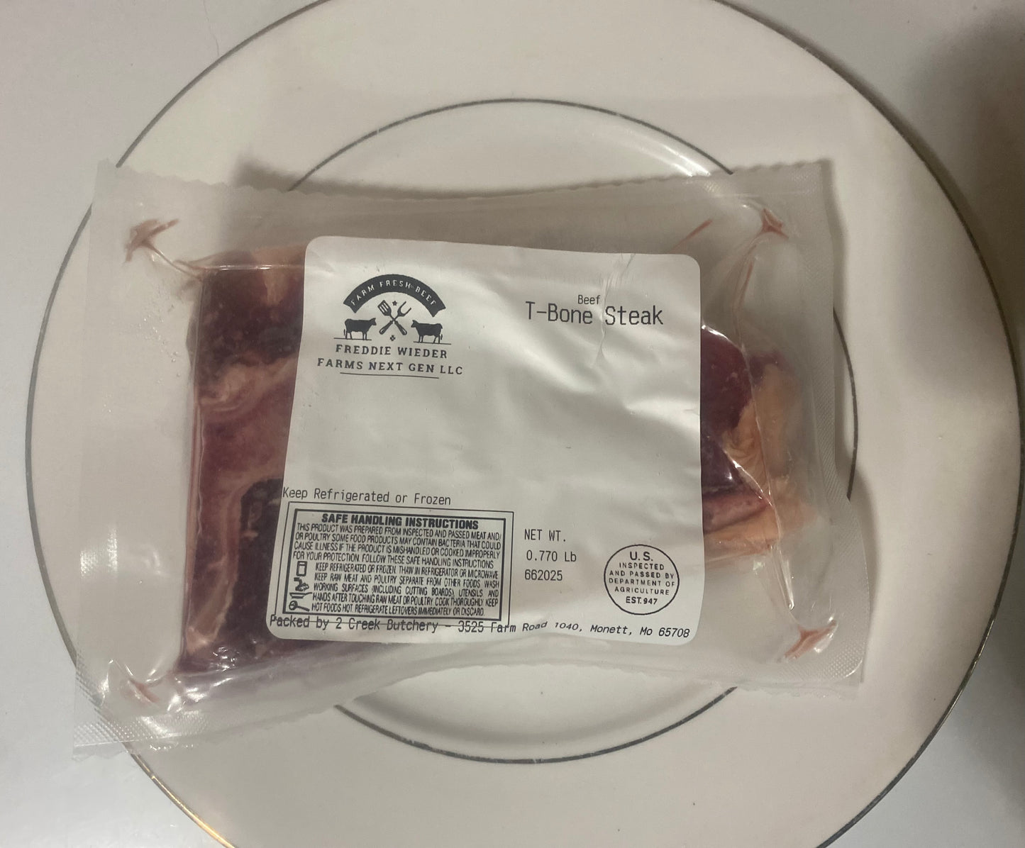 T-Bone Steak - Bone-In, Juicy Grass-Fed Beef Cut