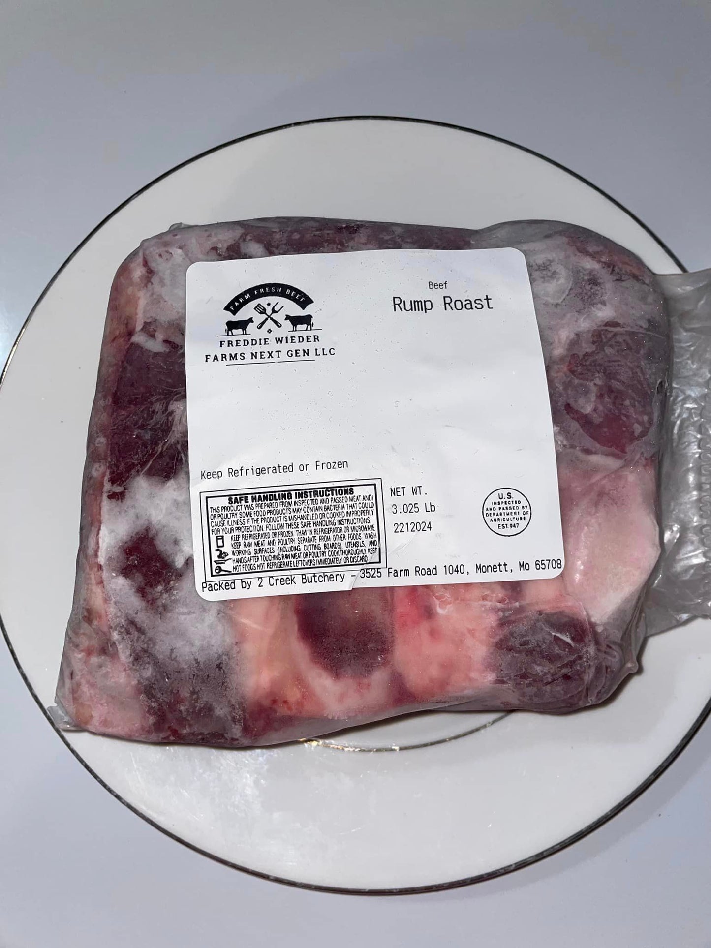 Rump Roast – Hearty & Juicy, Great for Roasting or Slicing