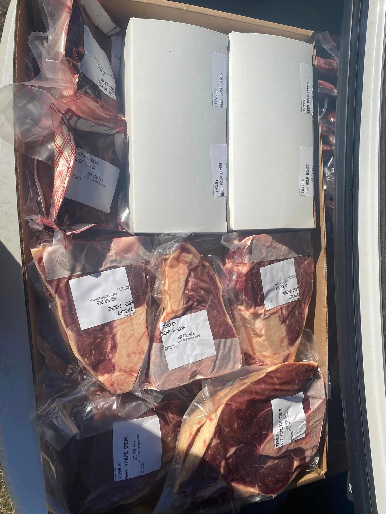 Premium Bulk Beef - Sustainably sourced, 100% grass-fed and grain-finished. Ideal for families and gatherings. Order now for top-quality, hormone-free cuts from Freddie Wieder Farms Next Gen LLC.