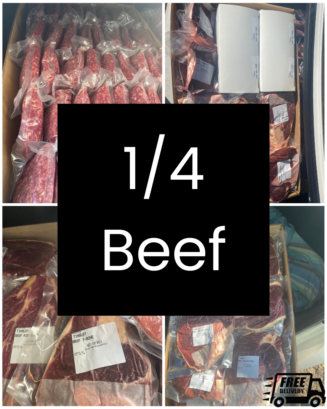 USDA Certified Grass Fed and Finished Beef (Quarter Beef Deposit)