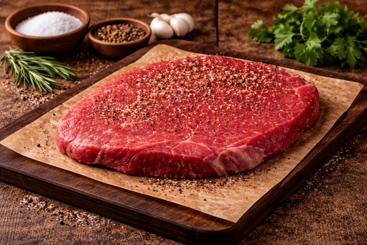 Pasture-Raised Round Steak – Freddie Wieder Farms, Humansville MO